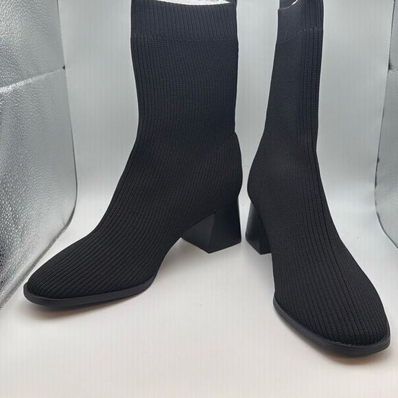 CUSHIONAIRE Women's Bishop Stretch boot SIZE 8 WIDE BLACK - Picture 5 of 7